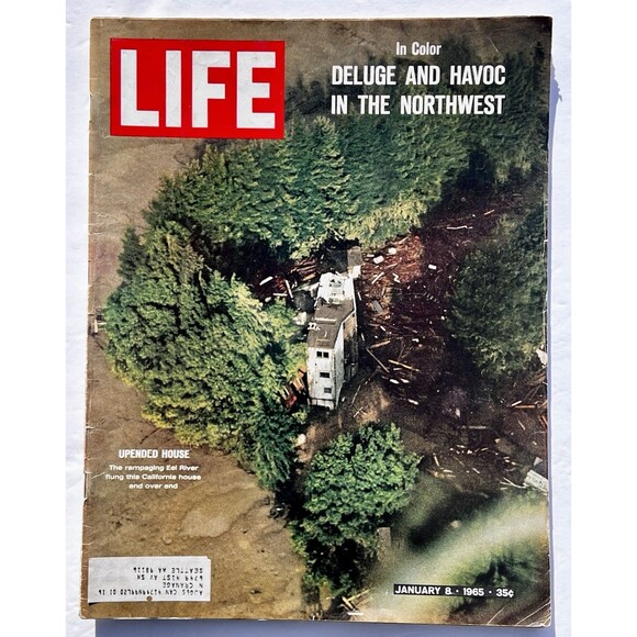 Other - VTG Life Magazine January 8 1965 - Deluge & Havoc In The Northwest in California